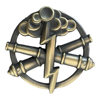 Ukrainian Army Artillery Forces Military Badge Uniform Beret Cap Hat Metal Insignia