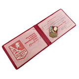 Soviet USSR Russian Communist Labour Lenin Award Pin Badge and Document