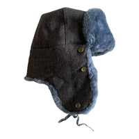 Sowjetische Uschanka-Militäruniform, russische Armee, Kunstfell, Wintermütze der UdSSR