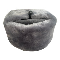 Gray Ash Faux Fur Ushanka Warm Winter Hat Russian Trapper Style