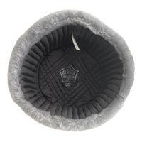 Gray Ash Faux Fur Ushanka Warm Winter Hat Russian Trapper Style