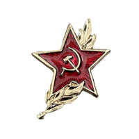 Soviet Russian Army Red Star Pin Badge Hammer and Sickle 9 May Victory Symbol
