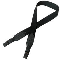 Black Wide Canvas with Leather Hunting Rifle Sling Air Gun Strap Shooting