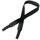Black Wide Canvas with Leather Hunting Rifle Sling Air Gun Strap Shooting