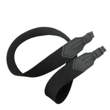 Black Wide Canvas with Leather Hunting Rifle Sling Air Gun Strap Shooting