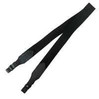 Black Wide Canvas with Leather Hunting Rifle Sling Air Gun Strap Shooting