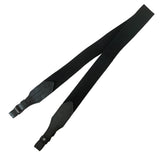 Black Wide Canvas with Leather Hunting Rifle Sling Air Gun Strap Shooting
