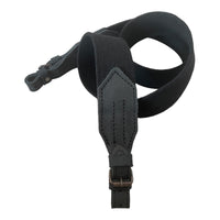 Black Wide Canvas with Leather Hunting Rifle Sling Air Gun Strap Shooting