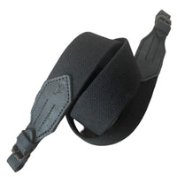 Black Wide Canvas with Leather Hunting Rifle Sling Air Gun Strap Shooting
