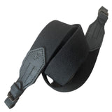 Black Wide Canvas with Leather Hunting Rifle Sling Air Gun Strap Shooting
