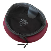 USSR Russian Army Military Style Red Burgundy Paratrooper Beret Hat Soviet Badge