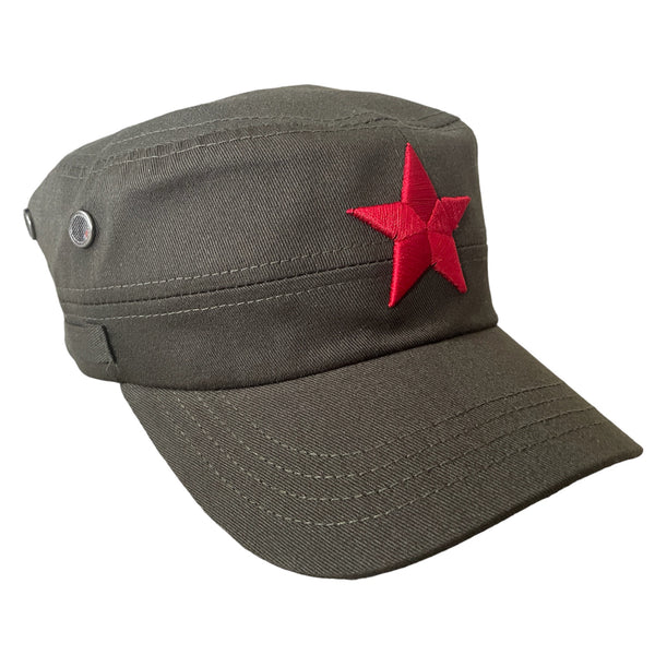 Military Patrol Cap Red Star Communist Retro Style Cotton Baseball Hat Adjustable