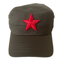 Military Patrol Cap Red Star Communist Retro Style Cotton Baseball Hat Adjustable