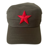 Military Patrol Cap Red Star Communist Retro Style Cotton Baseball Hat Adjustable