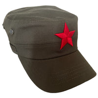Military Patrol Cap Red Star Communist Retro Style Cotton Baseball Hat Adjustable