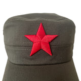 Military Patrol Cap Red Star Communist Retro Style Cotton Baseball Hat Adjustable