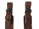 Eichen-Design, dunkelbraunes Leder, Gewehr-Jagdriemen, Schrotflinten-Luftgewehrriemen