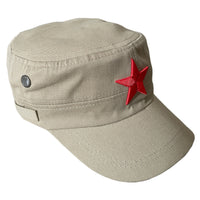 Military Patrol Cap Red Star Communist Retro Style Cotton Baseball Hat Adjustable