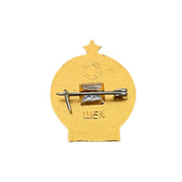 Original Soviet Small Pin Badge Tourist of USSR Hiking Metal Insignia