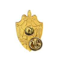 KGB CCCP 1" Miniature Light Metal Repro Soviet Pin Badge