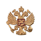 Russian Imperial Eagle Coat of Arms Miniature Light Metal Pin Badge