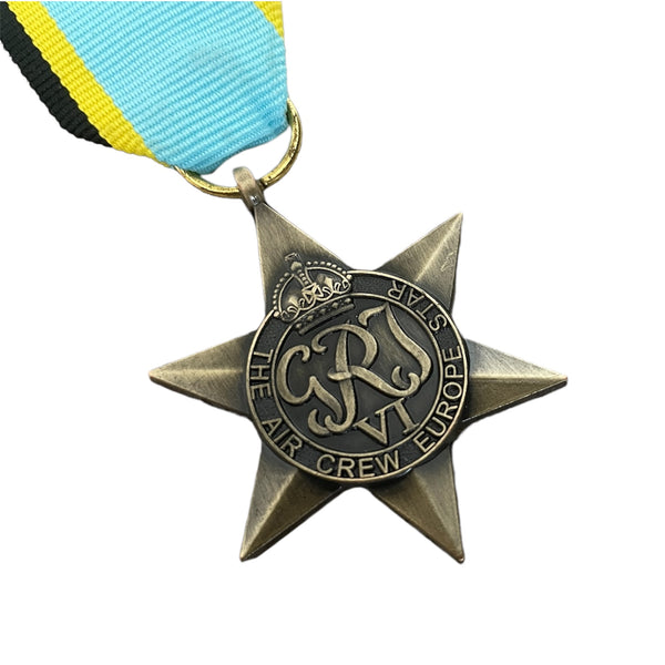 British WW2 Air Crew Europe Star Full Size Repro Medal Military Award