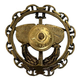 Badge en laiton pour uniforme militaire de la marine russe Spetsnaz Intelligence Bat &amp; Globe