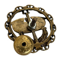 Badge en laiton pour uniforme militaire de la marine russe Spetsnaz Intelligence Bat &amp; Globe