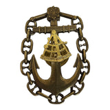 Russian Navy Sea Captain Badge Navigator Long Voyage with Sextant