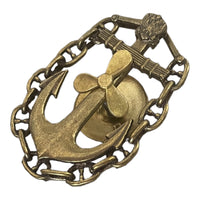 Russian Navy Senior Engineer of the Vessel Brass Badge Mechanic Uniform