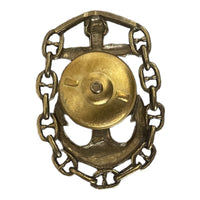 Russian Navy Senior Engineer of the Vessel Brass Badge Mechanic Uniform