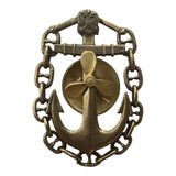 Russian Navy Senior Engineer of the Vessel Brass Badge Mechanic Uniform