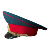Soviet USSR Russian Military Army Officer Parade Uniform Visor Hat Peaked Cap