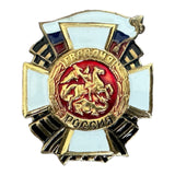 Russische Garde-Militärauszeichnungsmedaille St. George Guardian Metalllegierungs-Emaille-Abzeichen