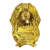 Legendary Soviet Russian Cruiser Aurora 100th Anniversary Brass Enamel Badge