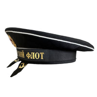 Sowjetische russische Marine BLACK SEA FLEET Sailor Visorless Cap Hat UdSSR Abzeichen