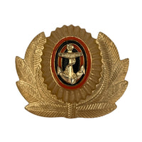 Russian Navy Coast Guard Officers Military Uniform Hat Metal Badge