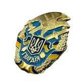 1990s Ukrainian National Guard Award - Metal Screw-Back Badge