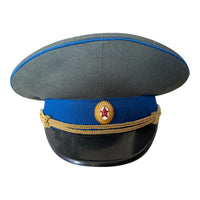Soviet USSR KGB Officer Military Parade Uniform Visor Hat Peaked Cap