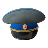 Soviet USSR KGB Officer Military Parade Uniform Visor Hat Peaked Cap