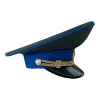 Soviet USSR KGB Officer Military Parade Uniform Visor Hat Peaked Cap