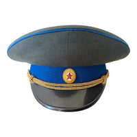 Soviet USSR KGB Officer Military Parade Uniform Visor Hat Peaked Cap