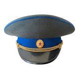 Soviet USSR KGB Officer Military Parade Uniform Visor Hat Peaked Cap
