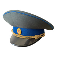 Soviet USSR KGB Officer Military Parade Uniform Visor Hat Peaked Cap