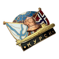 Kursk K-141 Nuclear Submarine Rescue Operation Badge - Russia & Norway Navy