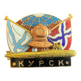 Kursk K-141 Nuclear Submarine Rescue Operation Badge - Russia & Norway Navy