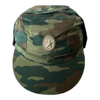 Russian Army Military Woodland Camouflage Field Uniform Cap Hat Badge