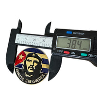Che Guevara Commemorative Brass and Enamel Badge 3.8cm Screw Back