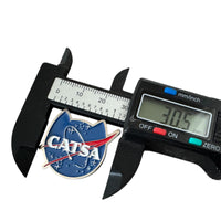 Space Explorers Enamel Lapel Pin CATSA USA Space Agency Badge Cat Lovers