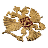 Russian Ussr Army Military Uniform Imperial Eagle Hat Cap Beret Metal Pin Badge